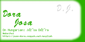 dora josa business card